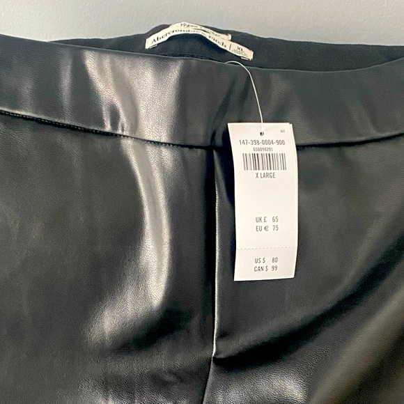 Abercrombie & Fitch Vegan, leather leggings - Picture 1 of 2